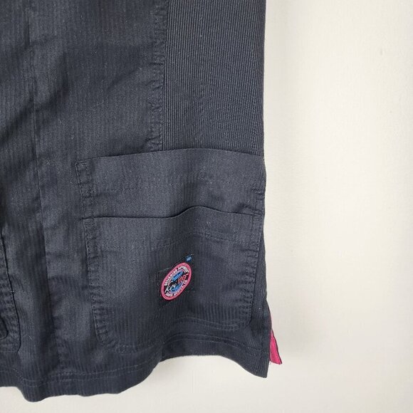 Koi Lite scrub top XS black pink uniform - Picture 3 of 12